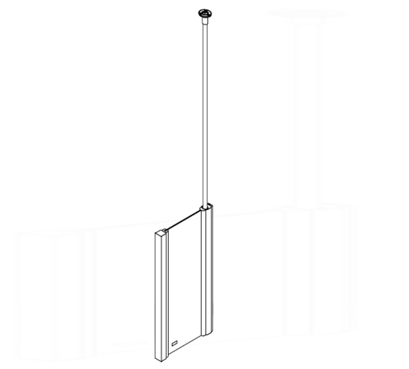 AKW Larenco Duo corner entry glass shower enclosure 1200 x 1200mm with double Duo doors and fixed inline panels