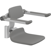 Pressalit PLUS Replacement Shower Seat 310 Height-Adjustable Anthracite R7034112