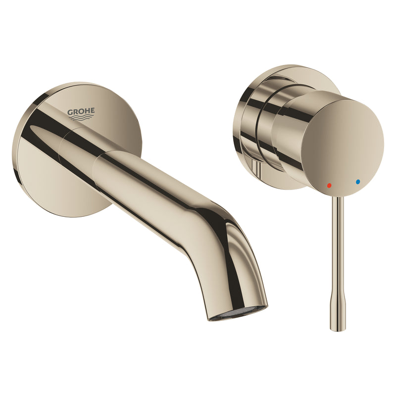 Grohe Essence Wall-Mounted 2-Hole Basin Mixer M-Size 29192BE1 in Polished Nickel