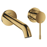 Grohe Essence Wall-Mounted 2-Hole Basin Mixer M-Size 29192GL1 in Cool Sunrise