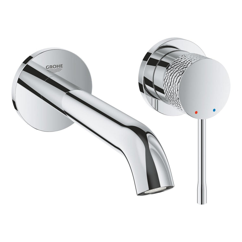 Grohe Essence Wall-Mounted 2-Hole Basin Mixer M-Size 29192PF1 in Crafted Chrome
