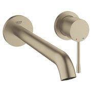 Grohe Essence Wall-Mounted 2-Hole Basin Mixer L-Size 29193EN1 in Brushed Nickel