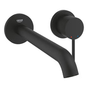 Grohe Essence Wall-Mounted 2-Hole Basin Mixer L-Size 29193KF1 in Matt Black