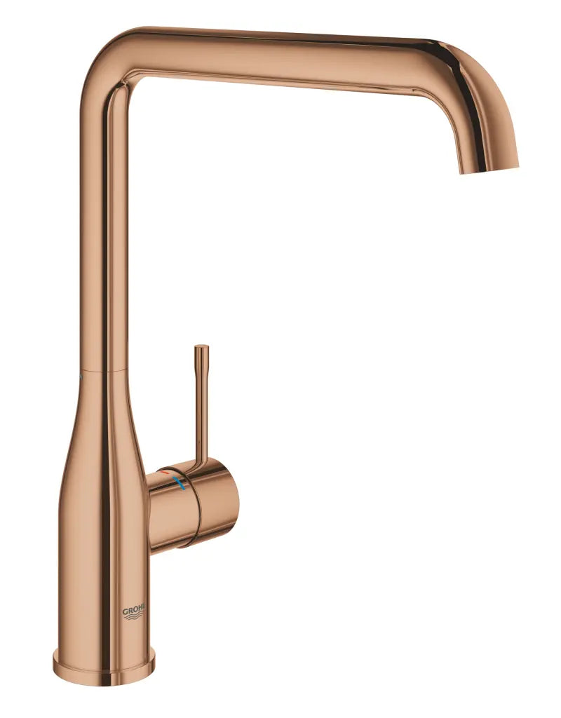 Grohe Essence kitchen sink mixer L-spout 30269 in Warm Sunset