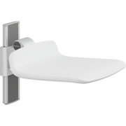 Pressalit PLUS Shower Seat 450, Manually Height Adjustable, White (R7414000)