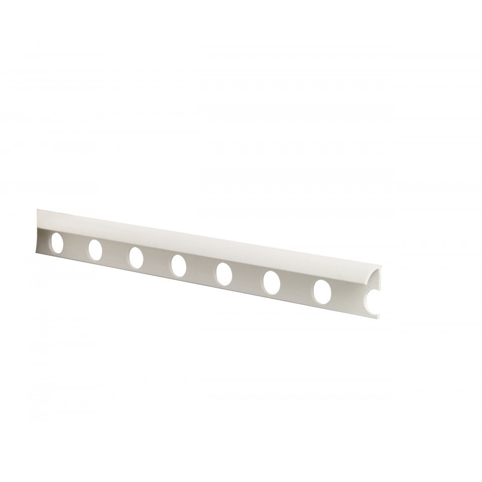 AKW Tile Edge Trim 8mm Plastic 3m Length Pack of 10 | Essential ...
