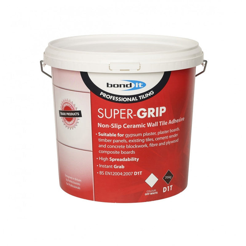 Bond It Non-Slip Ceramic Wall Tile Adhesive (Supergrip) 13kg