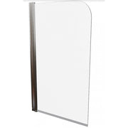 AKW Hinged Curved Top Bath Shower Screen 1000mm