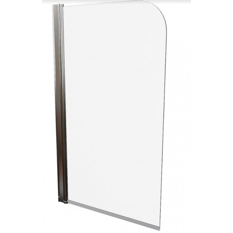 AKW Hinged Curved Top Bath Shower Screen 1000mm