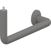 Pressalit PLUS Angled Tube Piece, 400 x 154mm, Left, Anthracite (RT341112)