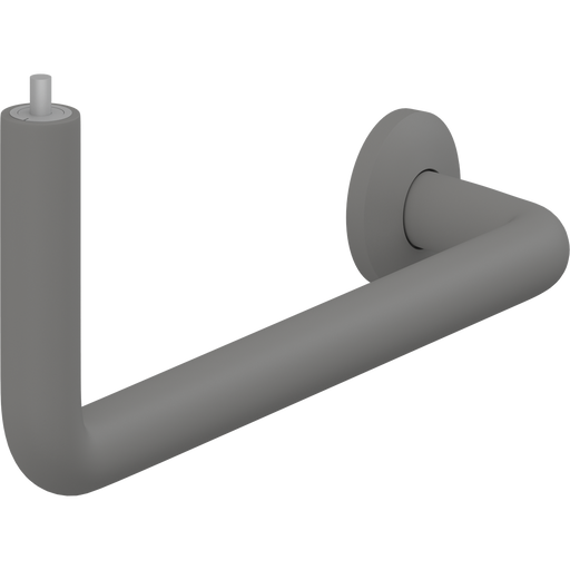 Pressalit PLUS Angled Tube Piece, 400 x 154mm, Left, Anthracite (RT341112)