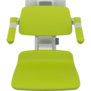 Pressalit PLUS Shower Seat 450 incl. Backrest & Armrests, Manually Height & Sideways Adjustable, Lime Green (R7464277)