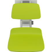 Pressalit PLUS Shower Seat 450 incl. Backrest, Manually Height & Sideways Adjustable, Lime Green (R7454277)