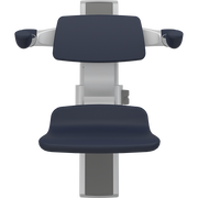 Pressalit PLUS Shower Seat 310 incl. Backrest & Armrests, Manually Height Adjustable, Dark Blue (R7334108)