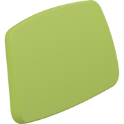 Pressalit PLUS Backrest 385mm Fixed Height Lime Green R6404277