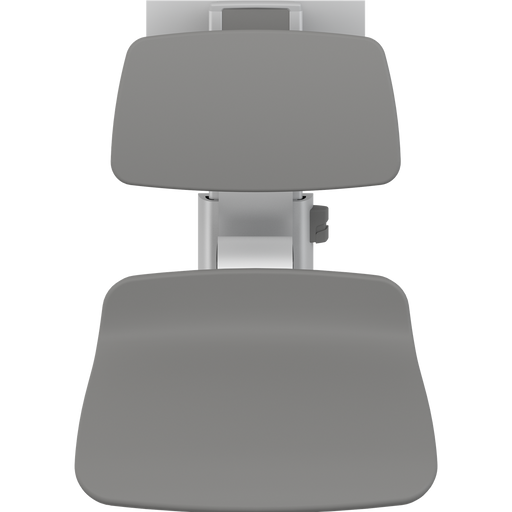 Pressalit PLUS Shower Seat 450 incl. Backrest, Manually Height & Sideways Adjustable, Anthracite (R7454112)
