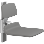 Pressalit PLUS Shower Seat 450 incl. Backrest, Manually Height Adjustable, Anthracite (R7424112)