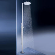 Grohe Essence freestanding shower system 23741 chrome detail view