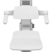 Pressalit PLUS Shower Seat 310 incl. Backrest & Armrests, Manually Height & Sideways Adjustable, White (R7364000)