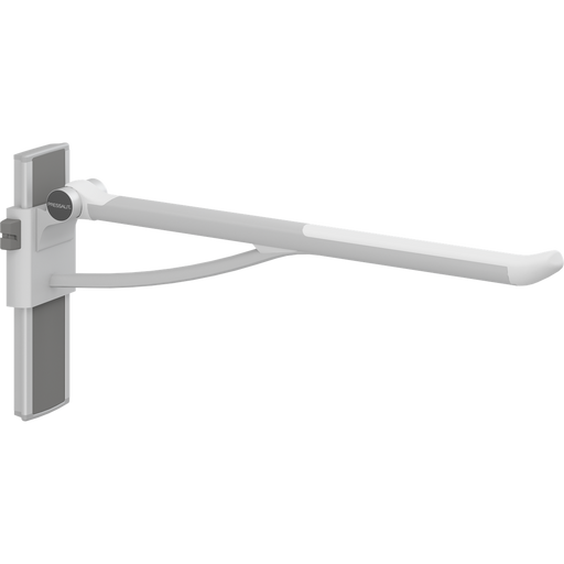 Pressalit PLUS Support Arm 850mm Height-Adjustable Left-Hand White R370385000