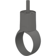 Pressalit PLUS Strap with Connecting Part (Male), Anthracite (RT362112)