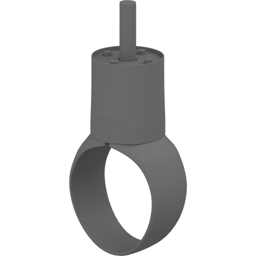 Pressalit PLUS Strap with Connecting Part (Male), Anthracite (RT362112)