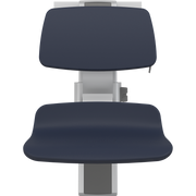 Pressalit PLUS Shower Seat 450 incl. Backrest, Manually Height & Sideways Adjustable, Dark Blue (R7454108)