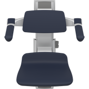 Pressalit PLUS Shower Seat 310 incl. Backrest & Armrests, Manually Height & Sideways Adjustable, Dark Blue (R7364108)