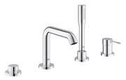 Grohe Essence 4-hole bath shower mixer combination in StarLight Chrome