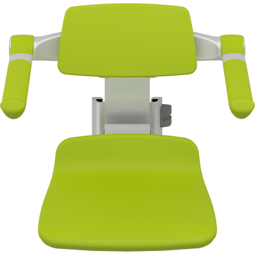 Pressalit PLUS Replacement Shower Seat 310 incl. Backrest & Armrests, Manually Height Adjustable, Lime Green (R7034277)