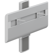 Pressalit PLUS wash basin bracket, track-mounted, manually height-adjustable, anthracite cover plate