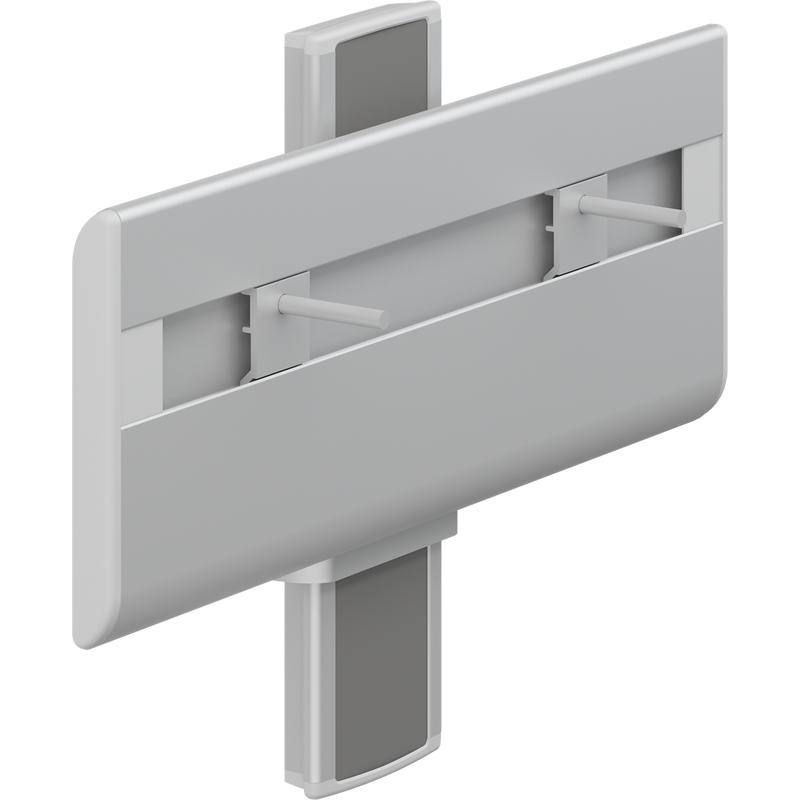 Pressalit PLUS wash basin bracket, track-mounted, manually height-adjustable, anthracite cover plate