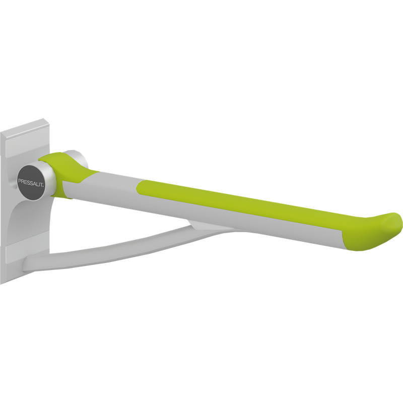 Pressalit PLUS Support Arm 700mm Fixed Height Lime Green R360070277