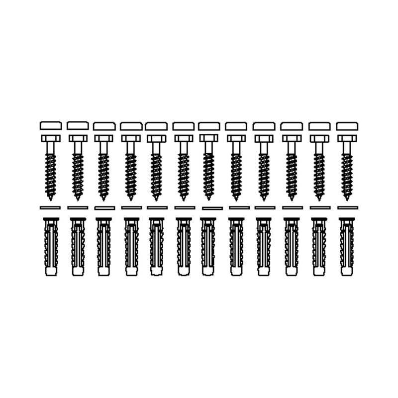 Pressalit Mounting Kit (V8614) — dimensioned drawing