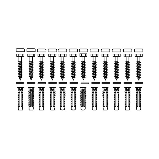Pressalit Mounting Kit (V8614) — dimensioned drawing