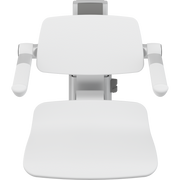 Pressalit PLUS Shower Seat 450 incl. Backrest & Armrests, Manually Height Adjustable, White (R7434000)