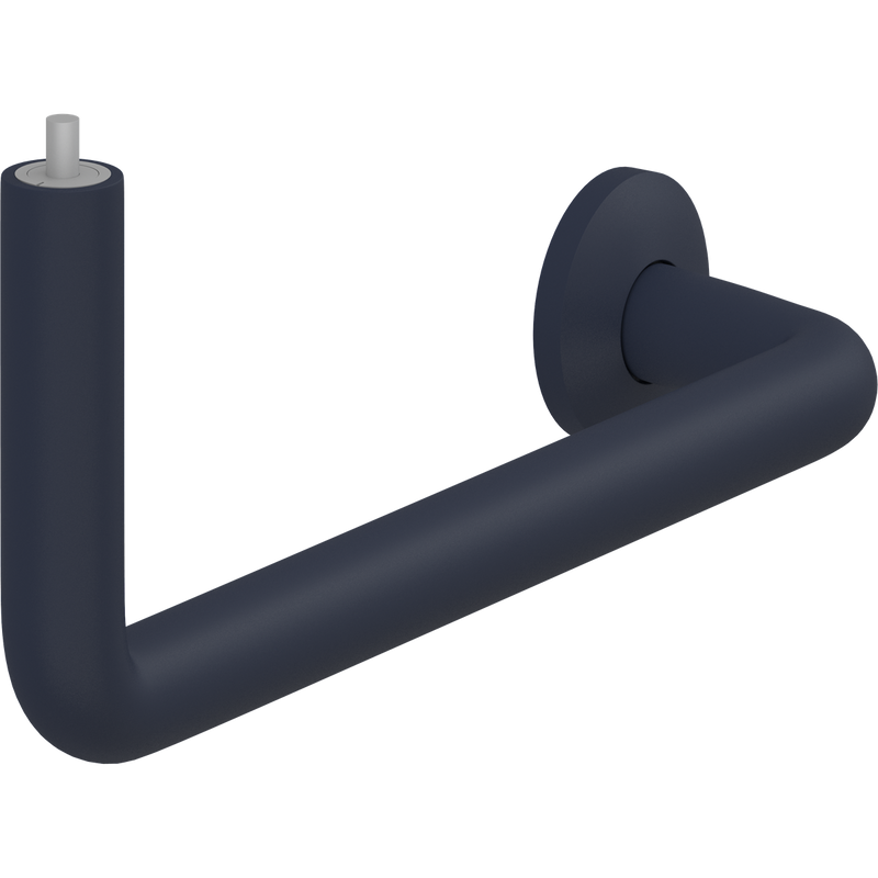 Pressalit PLUS Angled Tube Piece, 400 x 154mm, Left, Dark Blue (RT341108)