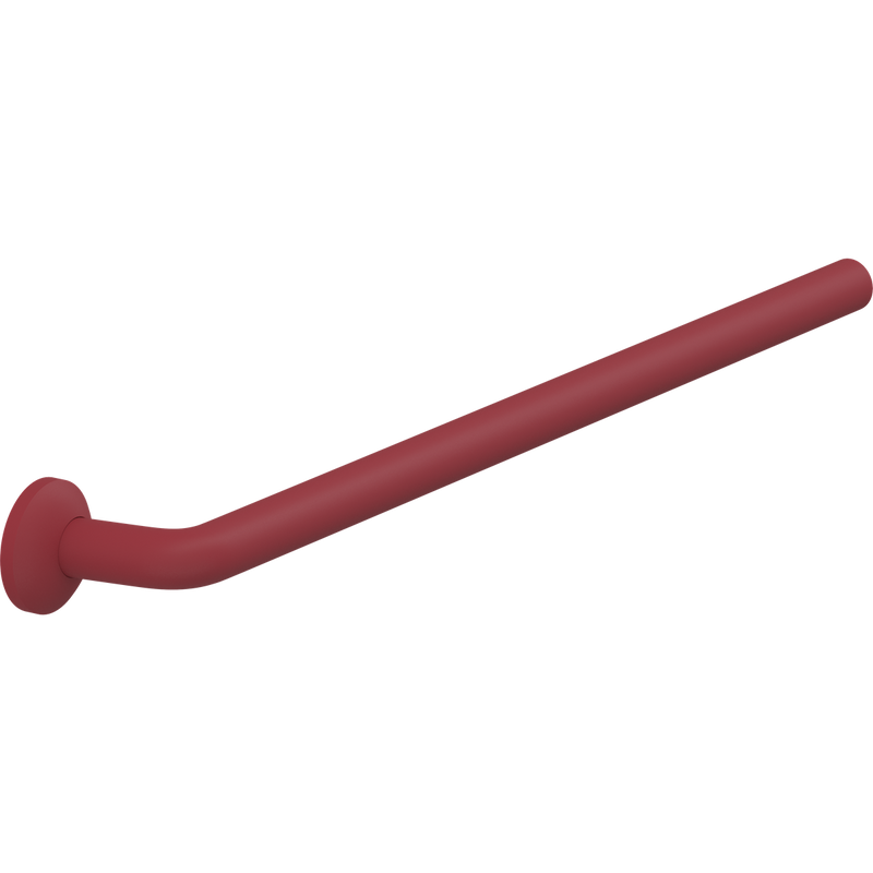 Pressalit PLUS Handrail Section 746mm with Wall Rosette Red RT322035