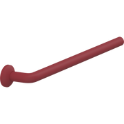 Pressalit PLUS Handrail Section 608mm with Wall Rosette Red RT321035