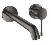 Grohe Essence wall-mounted 2-hole basin mixer L-Size in Hard Graphite