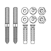 Pressalit Mounting Kit (V8602) — dimensioned drawing