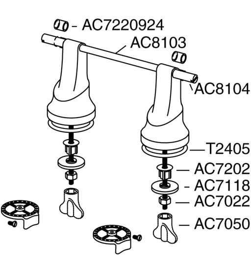 Pressalit Raised Hinge, 50mm (T9802)