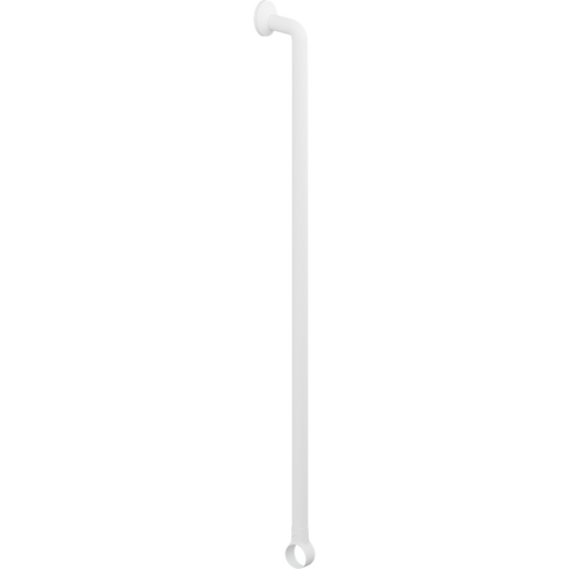 Pressalit PLUS Handrail Section 1090mm with Wall Rosette and Strap White RT333000
