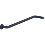 Pressalit PLUS Angled Tube Piece, 762 x 154mm, with Wall Rosette & Connecting Joint, Dark Blue (RT345108)