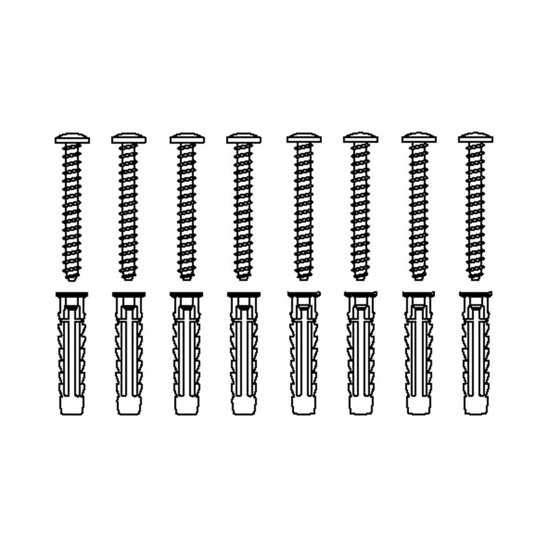 Pressalit Mounting Kit (V8616) — dimensioned drawing
