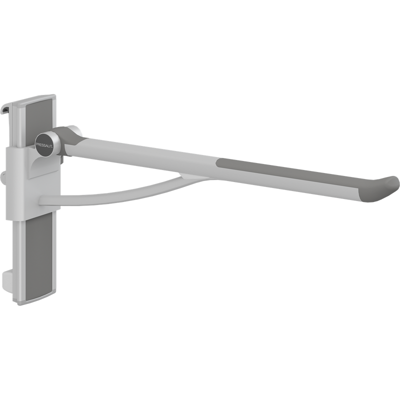 Pressalit PLUS support arm, 850mm, height & sideways adjustable, right-hand, anthracite