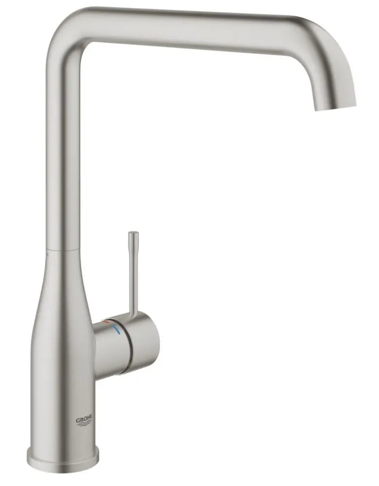 Grohe Essence kitchen sink mixer L-spout 30269 in Supersteel