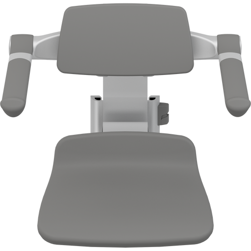 Pressalit PLUS Replacement Shower Seat 310 incl. Backrest & Armrests, Manually Height Adjustable, Anthracite (R7034112)
