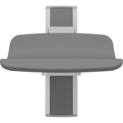 Pressalit PLUS Shower Seat 450, Manually Height Adjustable, Anthracite (R7414112)