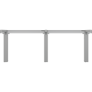 Pressalit INDIVO Wash Basin Lift, 3 Actuators, Grey, for Worktop 1401-2000mm (RK1452202) — view 4